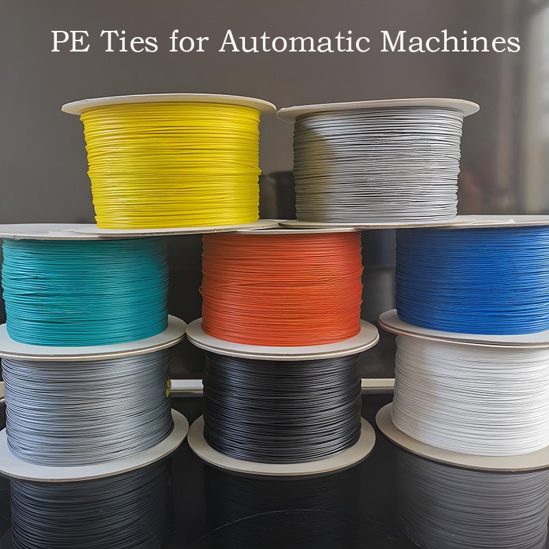 Binding wire for cable winding and tying machine