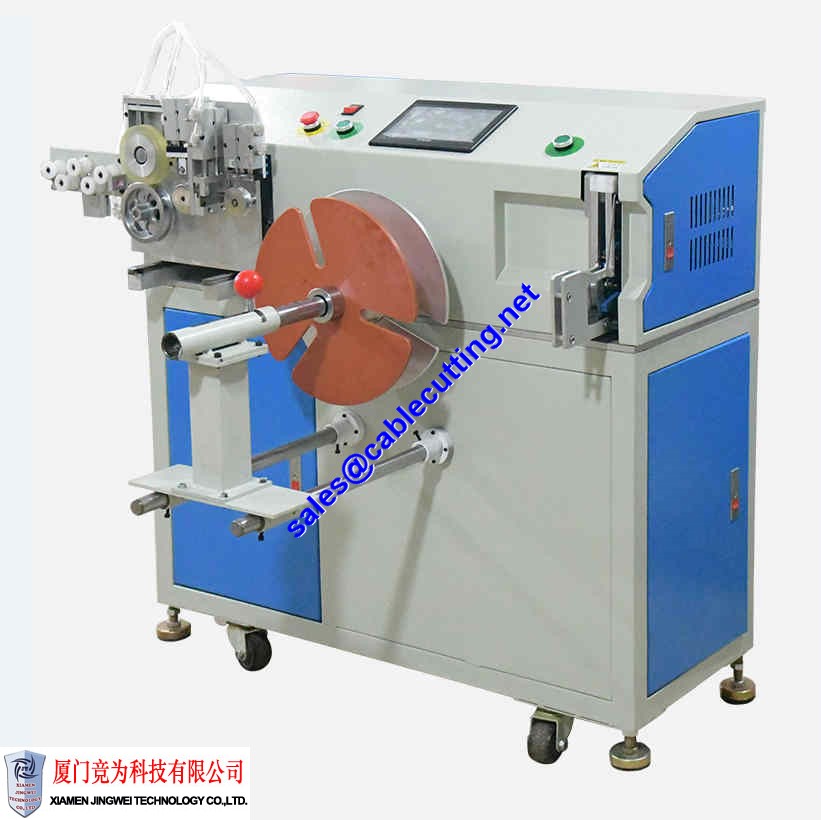 cable Coiling Tying Bundle With Meter Counting Automatic Wire Cutting coil Winding Binding Machine WPM-40-80
