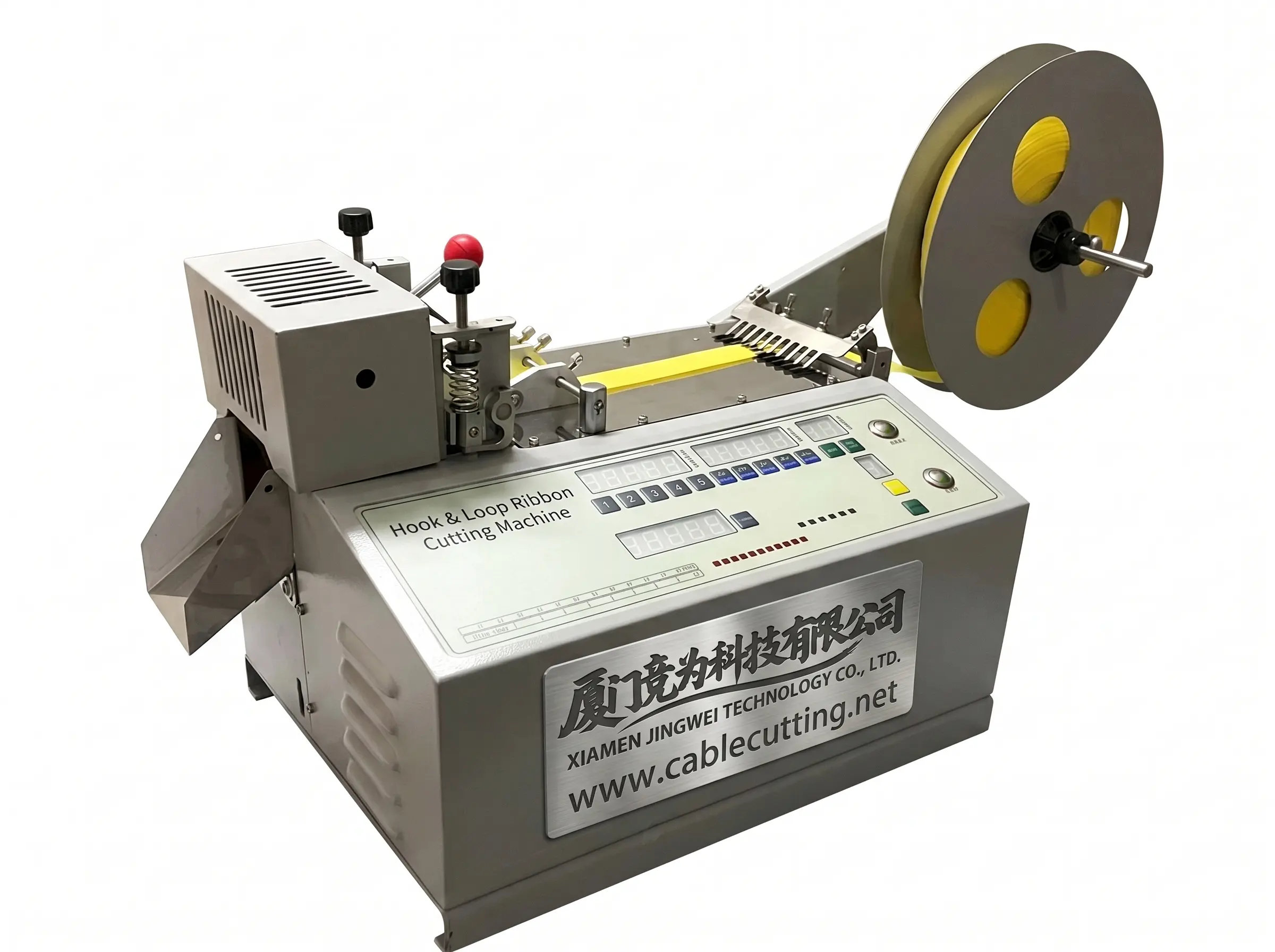 Hoop & Loop Ribbon Cutting Machine WPM-690 with Video Guide