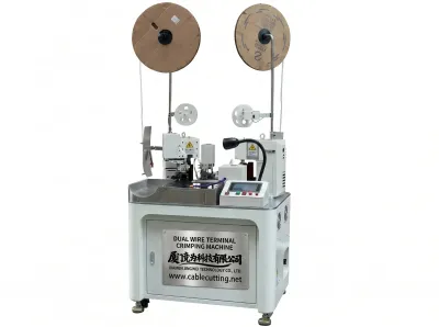 Automatic Dual Wire Terminal Crimping Machine WPM-180 - Automatic Wire Crimping Machine