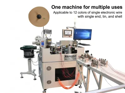 Fully Automatic Multi-Wire Plug Shell Inserting Machine WPM-DPW12 - Automatic Wire Crimping Machine