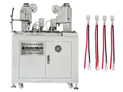 Automatic 3-Side Dual Wire Crimping Machine WPM-038F - Automatic Wire Crimping Machine