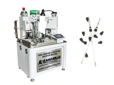 Automatic Wire Crimping & Water Seal Insertion Machine WPM-078H - Automatic Wire Crimping Machine