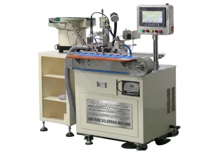 Automatic USB Wire Soldering Machine 800-1200pcs/h WPM-121-MC - Automatic Soldering Machine