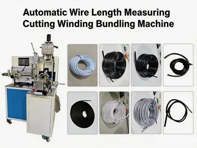 Automatic Wire Length Measuring Cutting Winding Bundling Machine JW-F01 - Cable Coiling & Binding