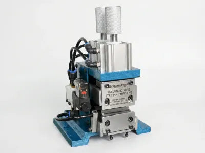 Vertical Pneumatic Wire Stripping Machine AWG 18-32 - Multi-Core Wire Stripper Twister