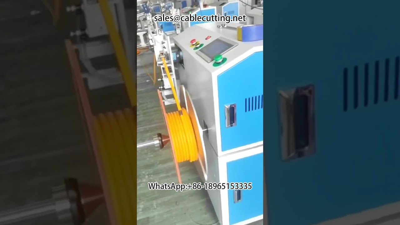 Spray Hose and Tube Winding Machine with Meter Counting, Row Positioning, and Cutting