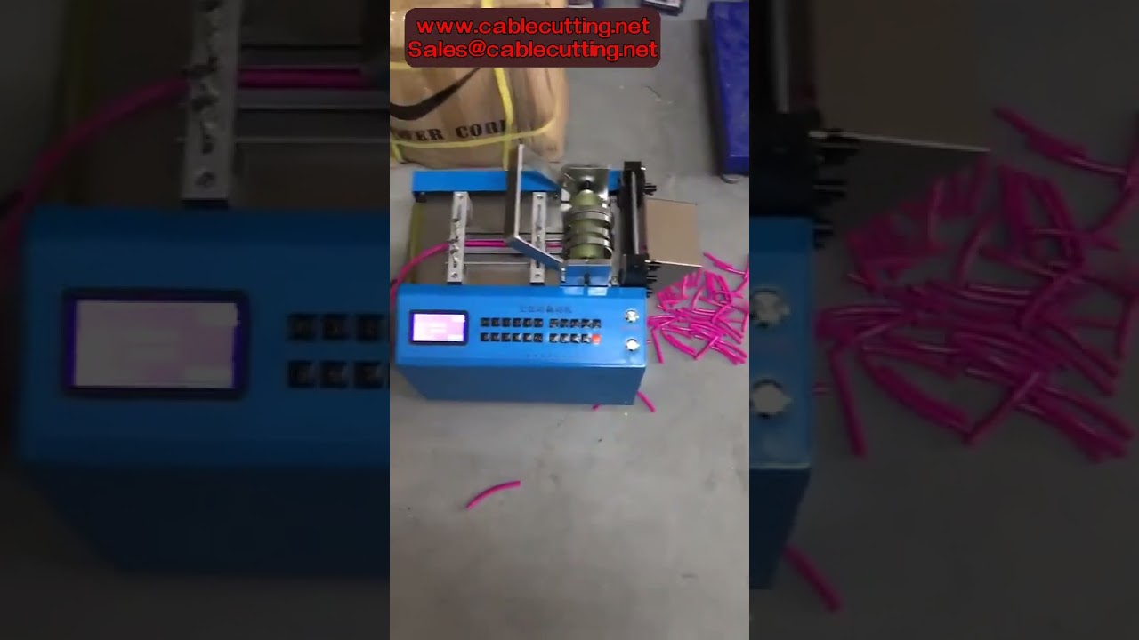 Automatic Heat Shrink Tube & Nickel Strip Cutting Machine | Sleeve Pipe Cutter