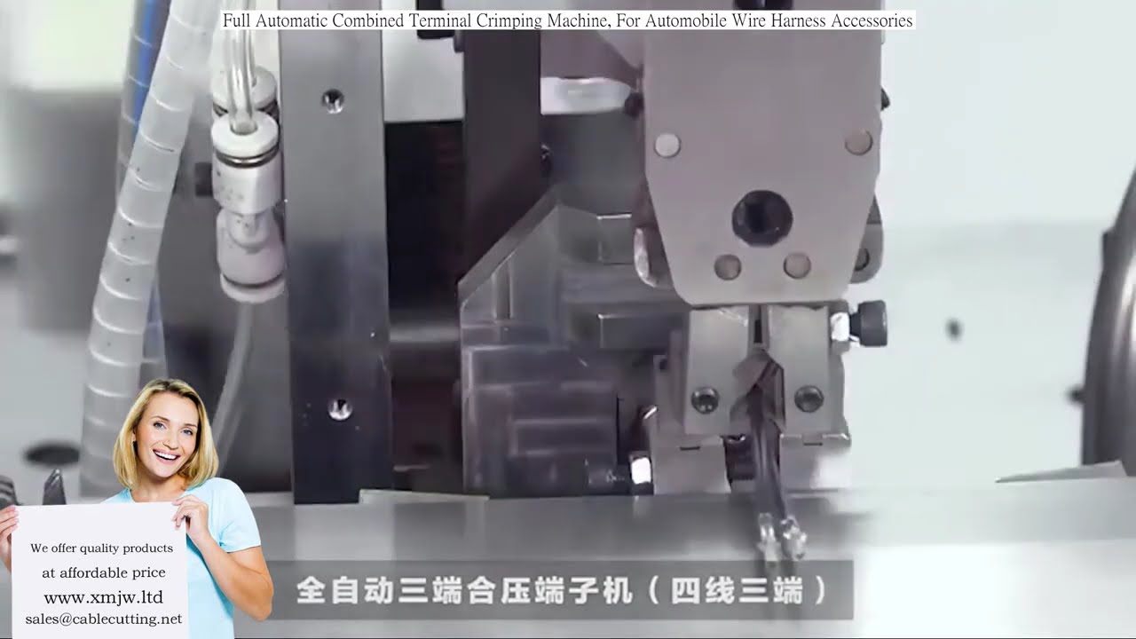 Full Automatic Combined Terminal Crimping Machine, For Automobile Wire Harness Accessories