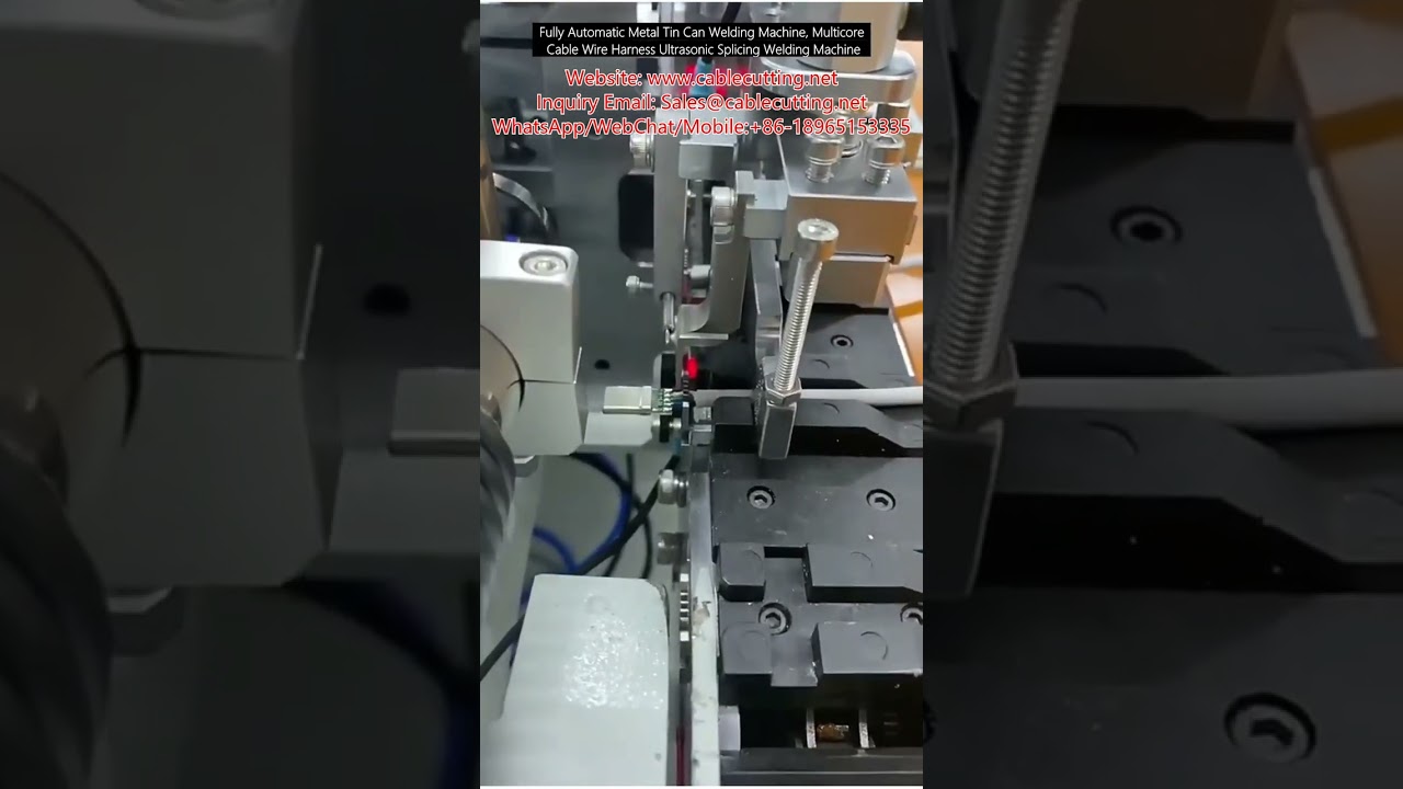 Fully Automatic Metal Tin Can Welding Machine, Multicore Cable Wire Harness Ultrasonic Splicing Weld