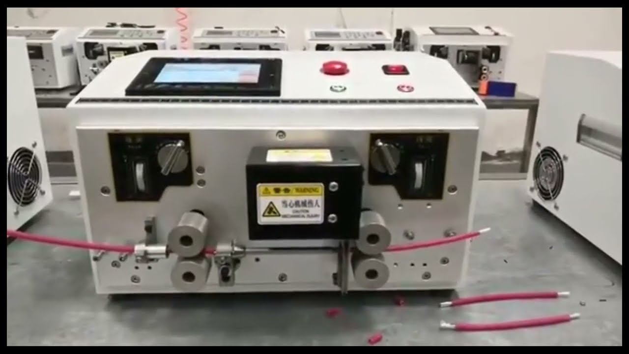 Touch Screen Automatic Wire Stripping and Cutting Machine - Bilingual Chinese/English