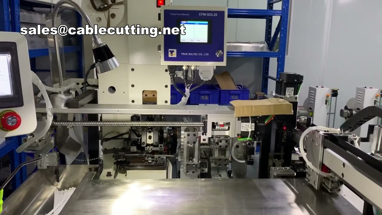 Flat Cable Insertion and Double-Sided Crimping Machine for Wire Harness Assembly