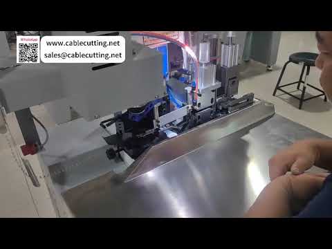 Integrated Ribbon Cable Splitting Stripping Crimping Machine with Easy Configuration - Video