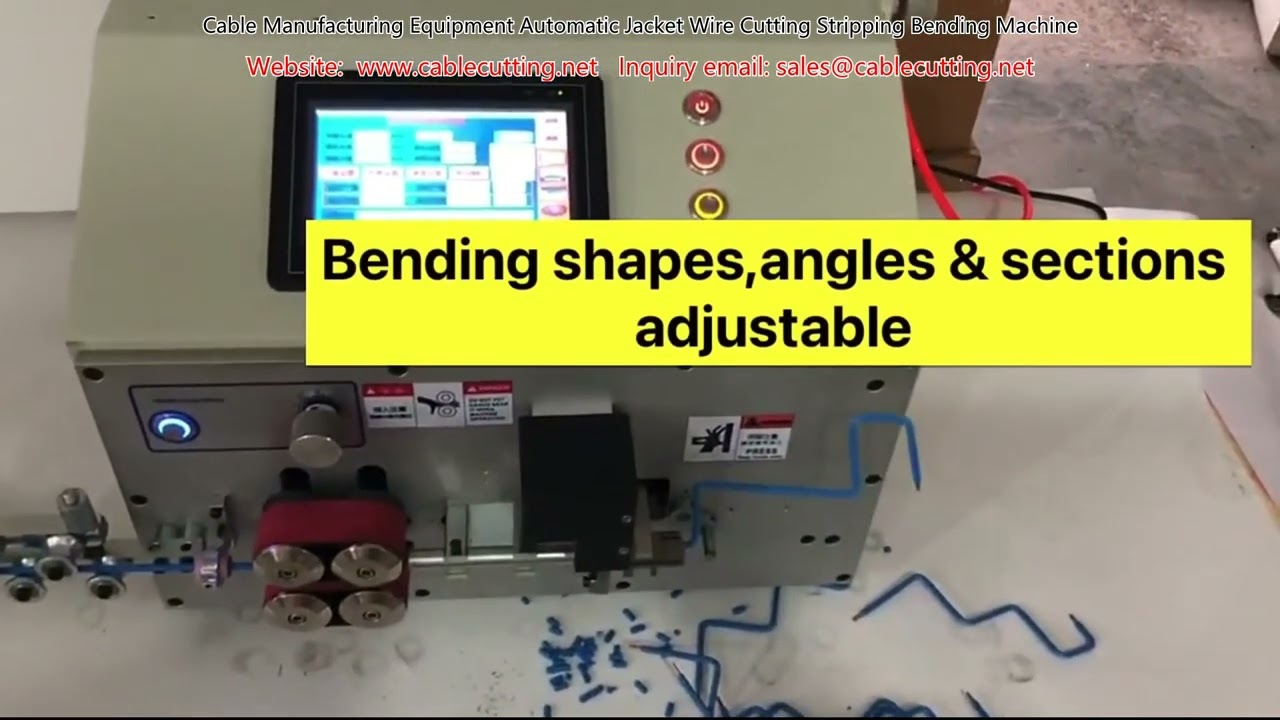 Cable Manufacturing Equipment Automatic Jacket Wire Cutting Stripping Bending Machine