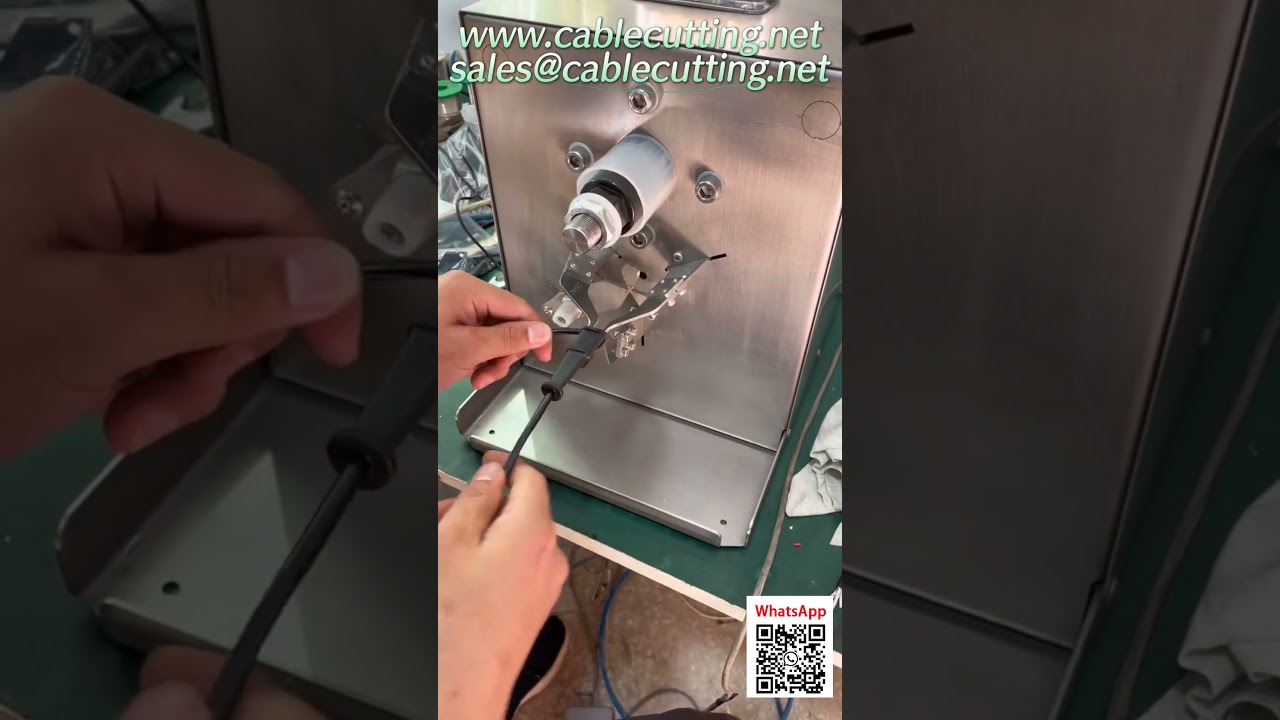 Automatic Wire Cutting and Stripping Machine for Industrial Packaging