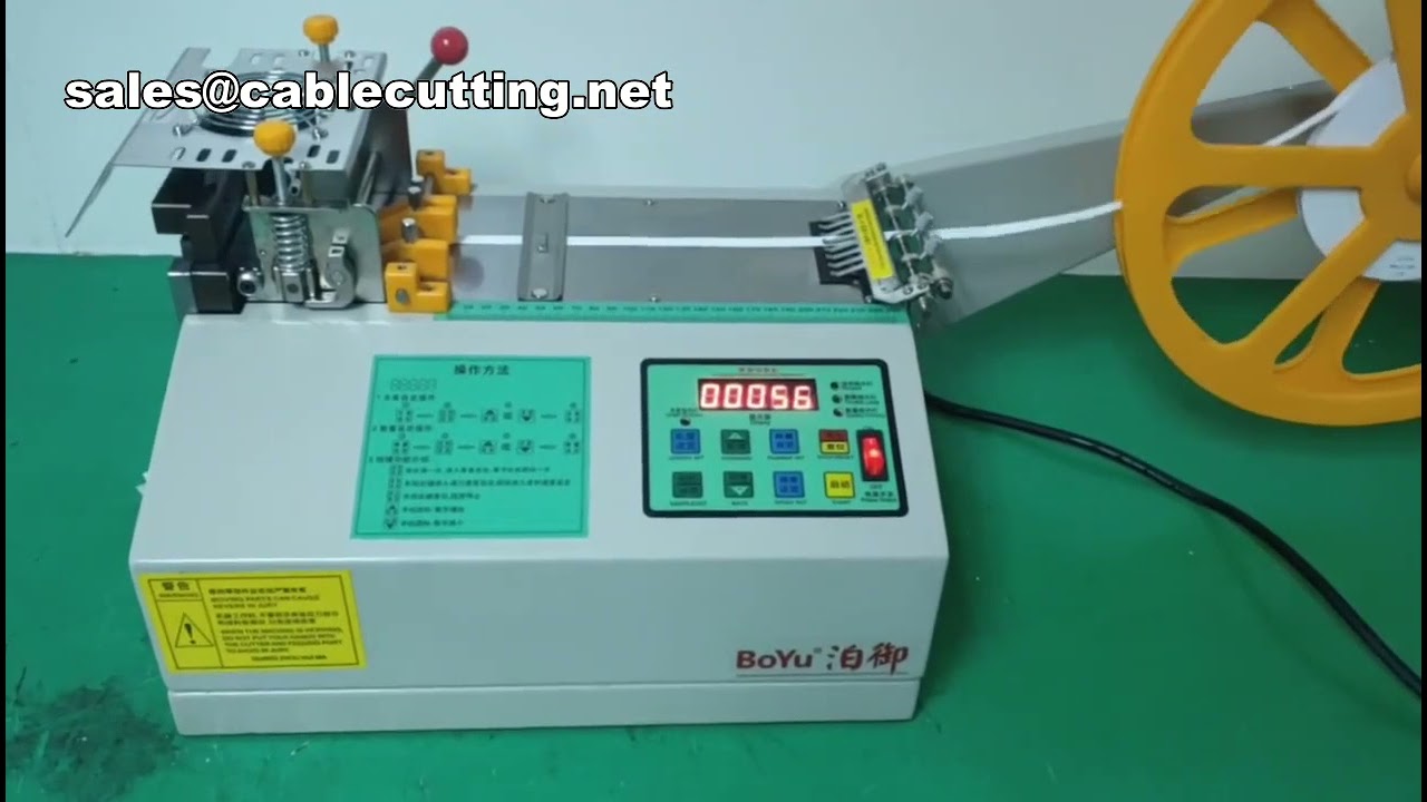 Automatic Rubber and PVC Tape Cutting Machine with Cold Cutter