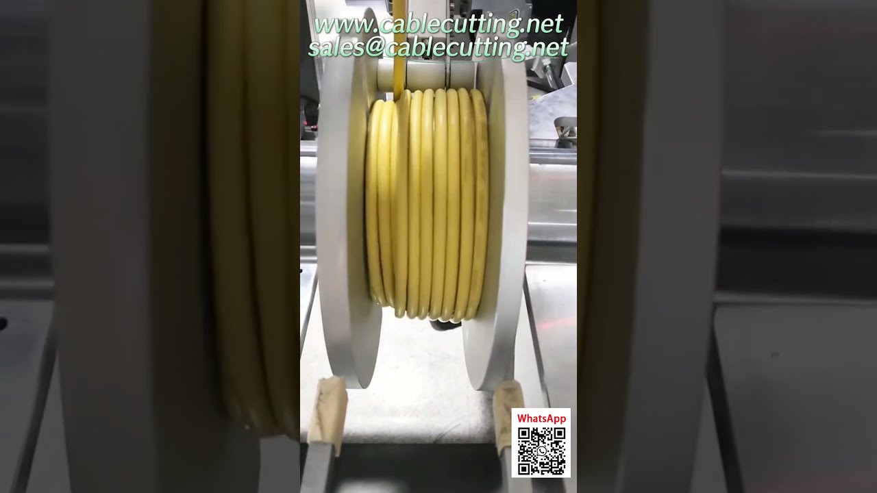 Automatic Cable Winding Machine  Feeds, Traverses, Meters, Cuts & Ties in One Go