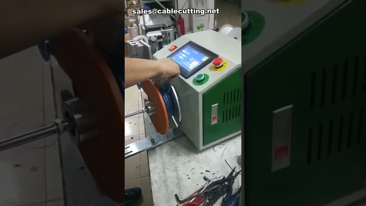Automatic Cable Winding and Coiling Machine with Wire Finishing and Organizer