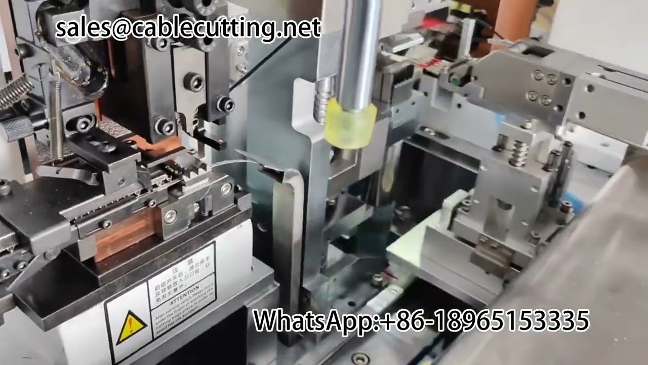 Automatic five wire beating terminal machine #wire stripping machine #terminal machine #automation e