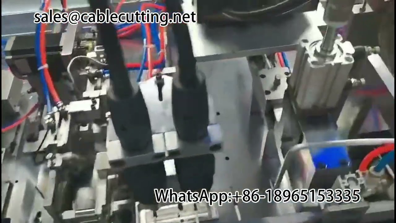 Brush shielding twisted braided through the size of heat shrinkable tube tinning automatic machine #