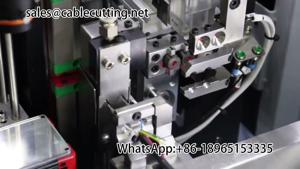 Double wire waterproof plug stripping and beating machine #equipped with CCD visual inspection OES p