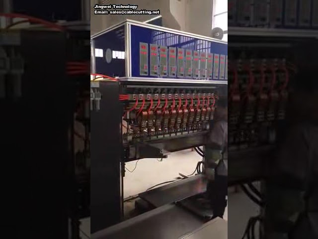 Automatic steel wire rope sizing fusion through the sleeve pressure sleeve integrated machine